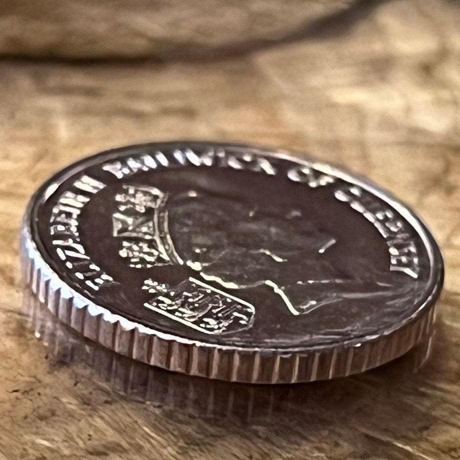 Yachts with Spinnaker Sails 5 Pence Bailiwick of Guernsey Authentic Coin Money for Jewelry and Craft Making (Sailboat) (Channel Islands)