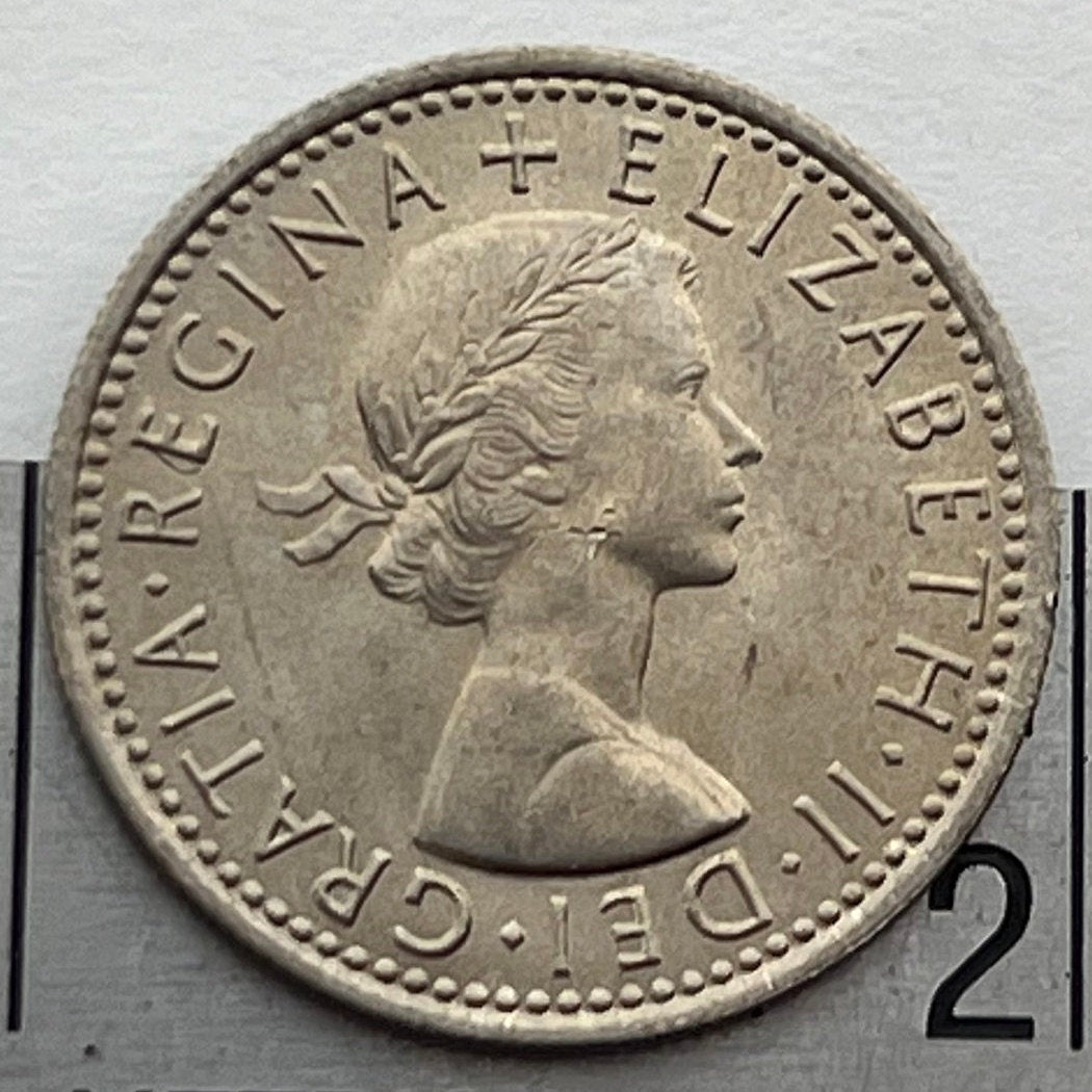 Lucky Wedding Sixpence; Rose, Thistle, Shamrock and Leek 6 Pence Great Britain Authentic Coin Money for Jewelry and Craft Making (Fortune)