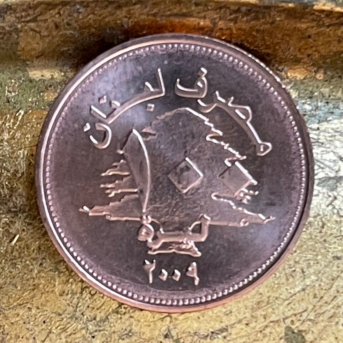Cedar of Lebanon 100 Livres Lebanon Authentic Coin Charm for Jewelry and Craft Making (100 Pounds) (Gilgamesh)