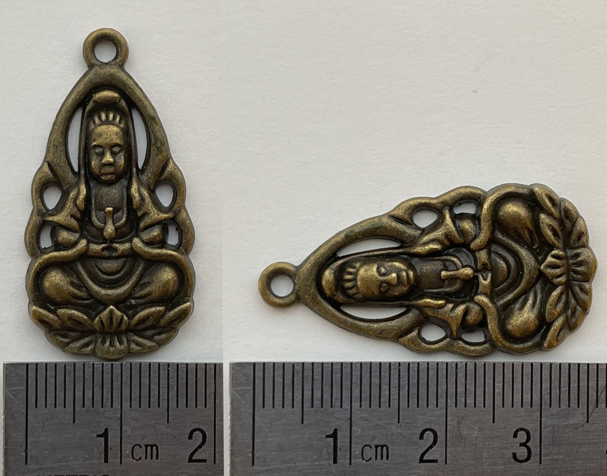 Buddhism Charm Set - Buddha, Quan Yin – choose one or all 3–premium charms, pendants for jewelry, necklace, bracelet