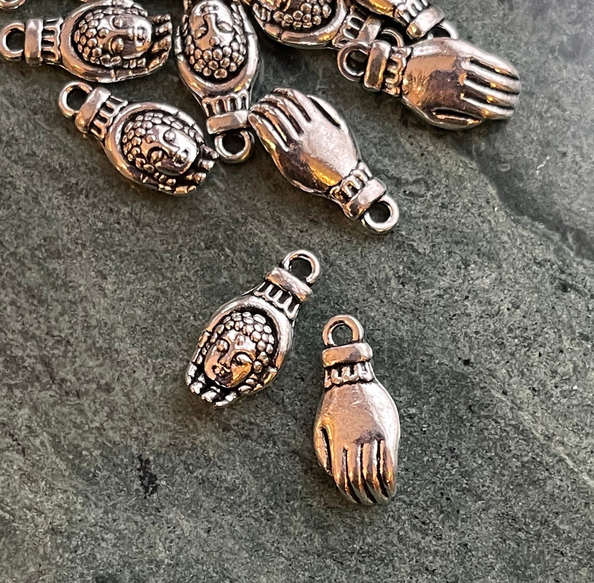 Buddhism Charm Set - Buddha, Quan Yin – choose one or all 3–premium charms, pendants for jewelry, necklace, bracelet