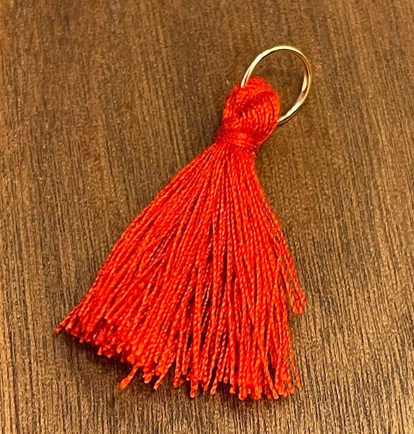 Mini Cotton Tassels- Double Rainbow set of 22 (2 of each color!); add jumpring; earrings-jewelry, accessory, charm, bracelet, necklace, mala