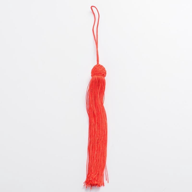 Long Silk Tassels - Red, Black-accessory, jewelry