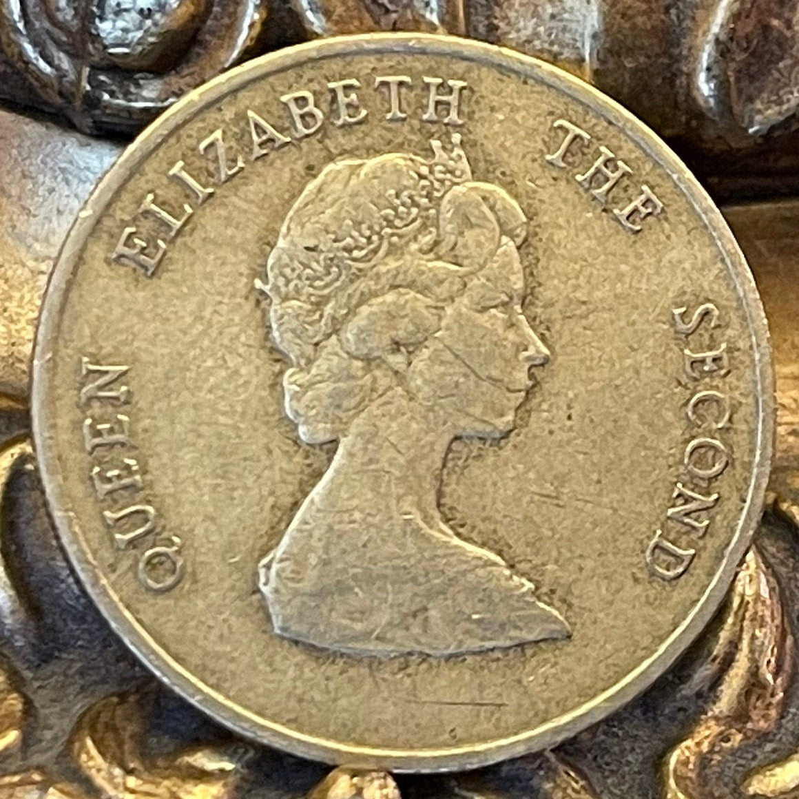 Golden Hind Galleon of Sir Francis Drake 1 Dollar East Caribbean States Authentic Coin Money for Jewelry and Crafts (CONDITION: VERY FINE)